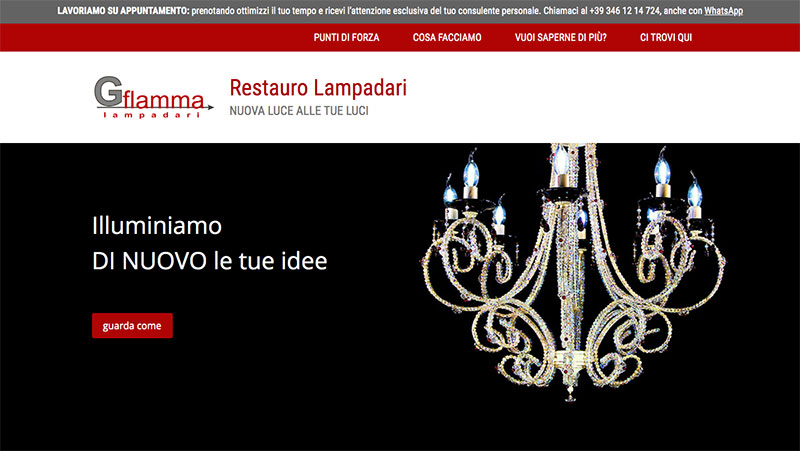 restauro lampadari sito internet